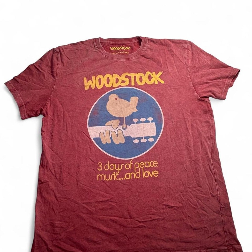 Woodstock for Lucky Brand red t-shirt
